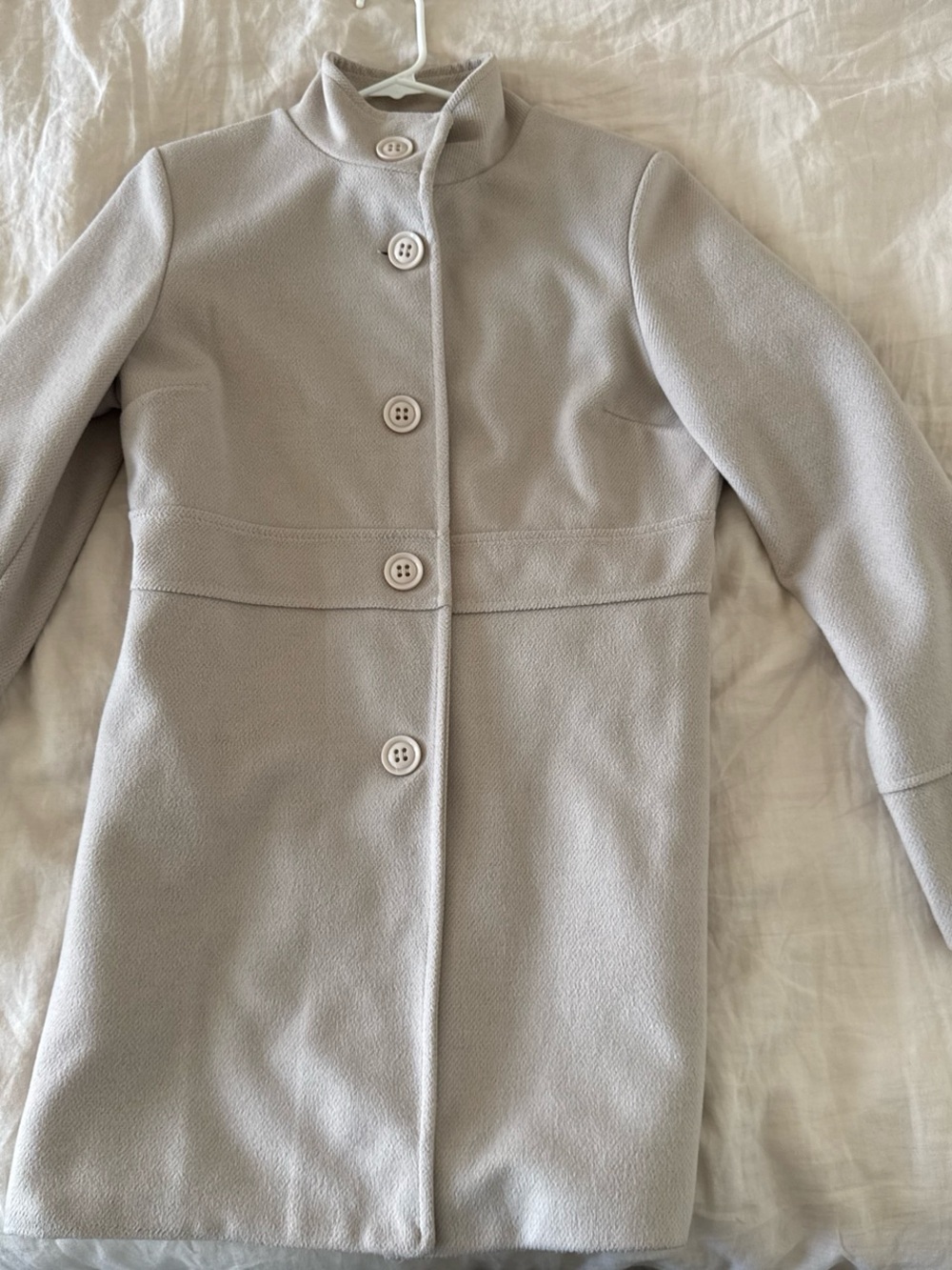 Women's Cream Stand-Collar Coat - Brand